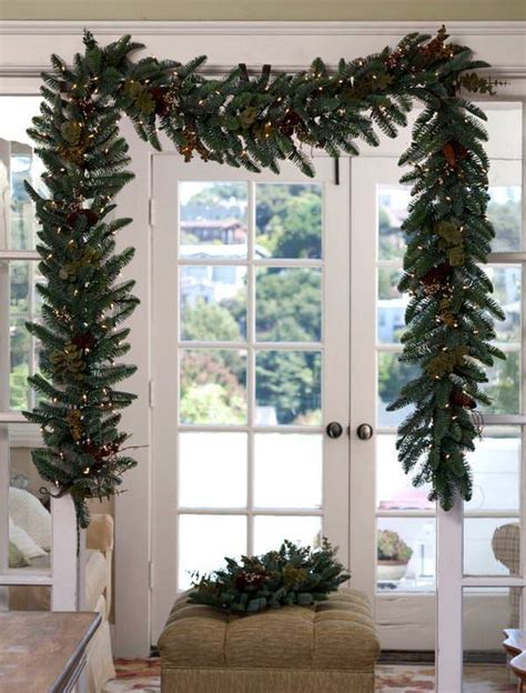 double door garland|artificial garland hanger.